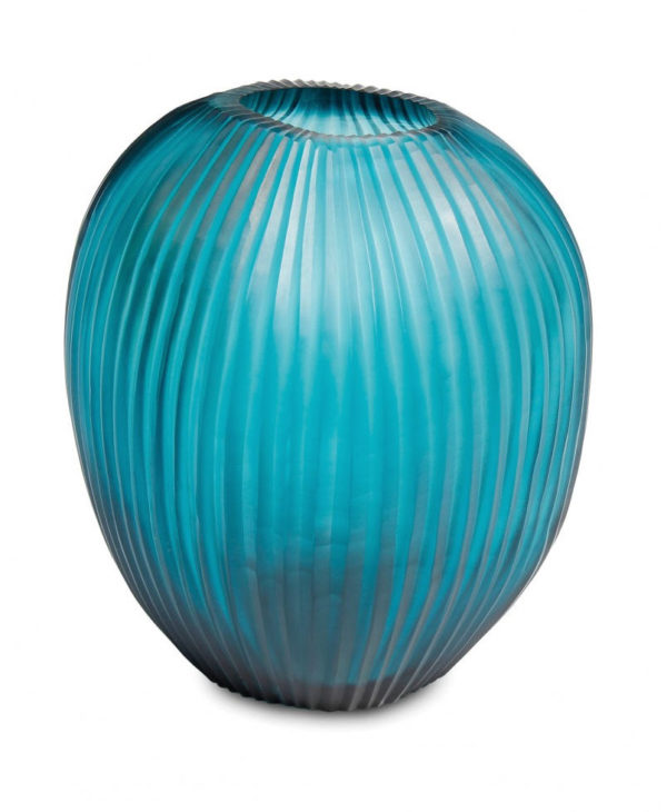 Vase Guaxs Gournia clear petrol – Bild 5