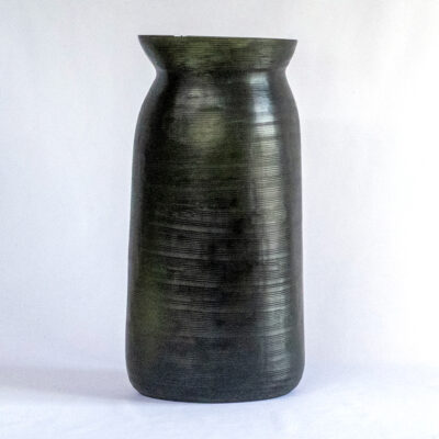 Vase-Guaxs-Mathura-L-black-steelgrey